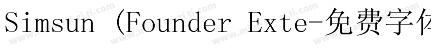 Simsun (Founder Exte字体转换